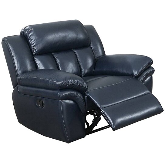 Saltoro Sherpi Fabric upholstered Power Recliner with Tufted Bac